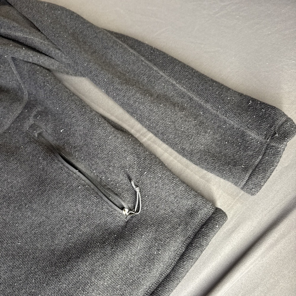 The North Face Pullover Mens L Black Grid Fleece Quarter Zip Warm - Picture 6 of 10
